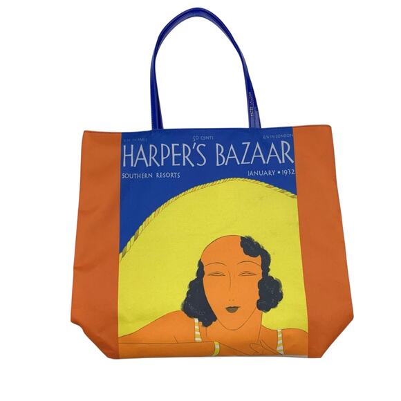 Estee Lauder Handbags - Estee Lauder x Harpers Bazaar Tote Retro Art Southern Resorts Shopping Bag